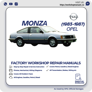 Opel Monza Workshop Repair Manual 1983-1987 PDF Download
