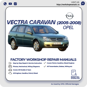 Opel Vectra Caravan Workshop Repair Manual 1996-2008 PDF Download