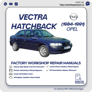 Opel Vectra Hatchback Workshop Repair Manual 1984-1991 PDF Download