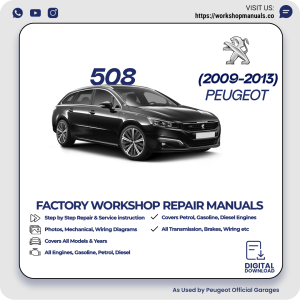 Peugeot 508 Workshop Manual 2009-2013 PDF Download