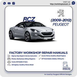 Peugeot RCZ Workshop Manual 2009-2012 PDF Download