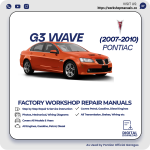 Pontiac G3 Wave Workshop Manual 2007-2010 PDF Download