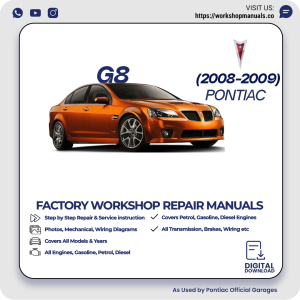 Pontiac G8 Workshop Manual 2008-2009 PDF Download