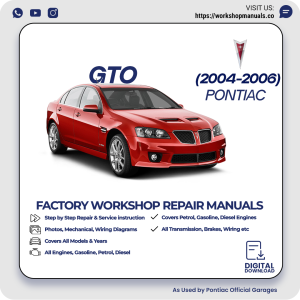 Pontiac GTO Workshop Manual 2004-2006 PDF Download