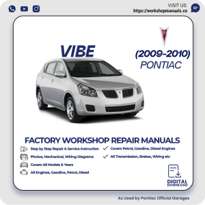Pontiac Vibe Workshop Manual 2009-2010 PDF Download