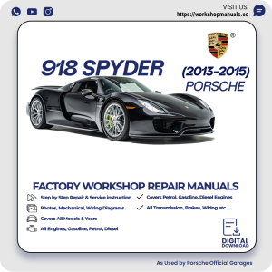 Porsche 918 Spyder Workshop Manual 2013-2015 PDF Download
