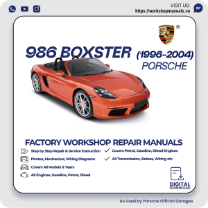 Porsche 986 Boxster Workshop Manual 1996-2004 PDF Download