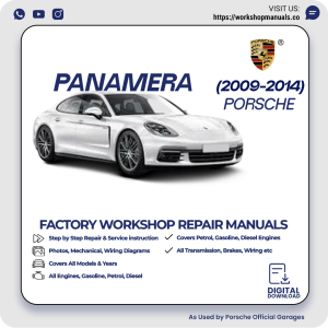 Porsche Panamera Workshop Manual 2009-2014 PDF Download