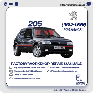 Peugeot 205 Workshop Repair Manual 1983-1999 PDF Download