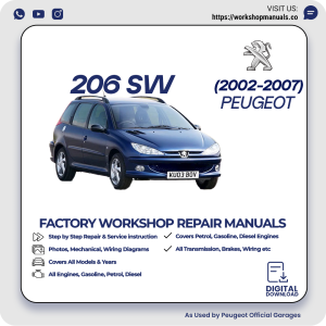 Peugeot 206 SW Workshop Repair Manual 2002-2007 PDF Download