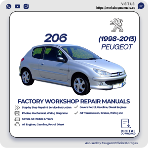 Peugeot 206 Workshop Repair Manual 1998-2013 PDF Download