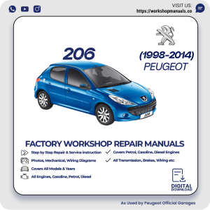 Peugeot 206 Workshop Repair Manual 1998-2014 PDF Download