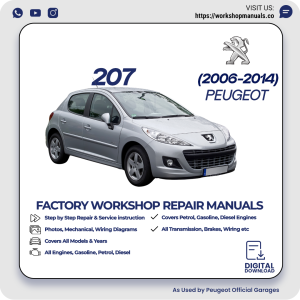 Peugeot 207 Workshop Repair Manual 2006-2014 PDF Download