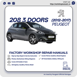 Peugeot 208 3 Doors Workshop Repair Manual 2012-2017 PDF Download