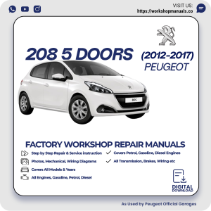 Peugeot 208 5 Doors Workshop Repair Manual 2012-2017 PDF Download