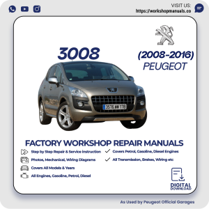 Peugeot 3008 Workshop Repair Manual 2008-2016 PDF Download