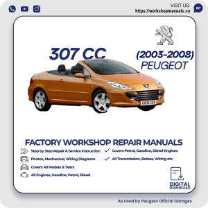 Peugeot 307 CC Workshop Repair Manual 2003-2008 PDF Download