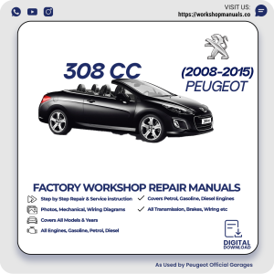 Peugeot 308 CC Workshop Repair Manual 2008-2015 PDF Download