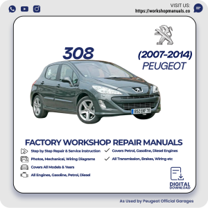Peugeot 308 Workshop Repair Manual 2007-2014 PDF Download