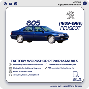 Peugeot 605 Workshop Repair Manual 1989-1999 PDF Download
