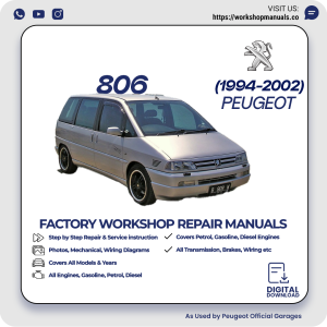 Peugeot 806 Workshop Repair Manual 1994-2002 PDF Download
