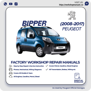 Peugeot Bipper Workshop Manual 2008-2017 PDF Download