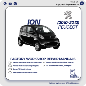Peugeot iOn Workshop Repair Manual 2010-2012 PDF Download