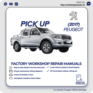Peugeot Pick Up Workshop Repair Manual 2017 PDF Download