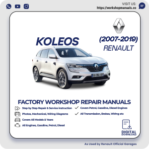 Renault Koleos Workshop Manual 2007-2019 PDF Download