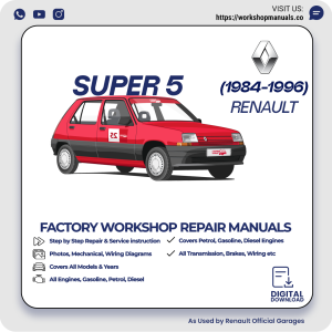 Renault Super 5 Workshop Manual 1984-1996 PDF Download