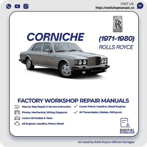 Rolls-Royce Corniche Workshop Manual 1971-1980 PDF Download