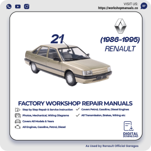 Renault 21 Workshop Repair Manual 1986-1995 PDF Download