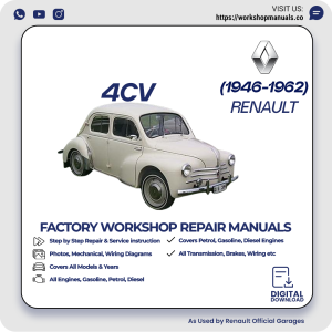 Renault 4CV Workshop Repair Manual 1946-1962 PDF Download