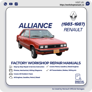 Renault Alliance Workshop Repair Manual 1983-1987 PDF Download