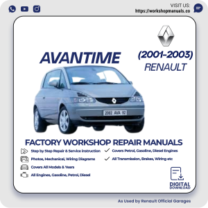 Renault Avantime Workshop Repair Manual 2001-2003 PDF Download