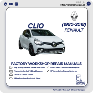 Renault Clio Workshop Repair Manual 1980-2018 PDF Download
