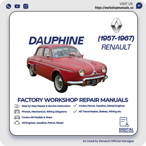 Renault Dauphine Workshop Repair Manual 1957-1967 PDF Download