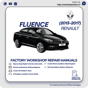 Renault Fluence Workshop Repair Manual 2013-2017 PDF Download