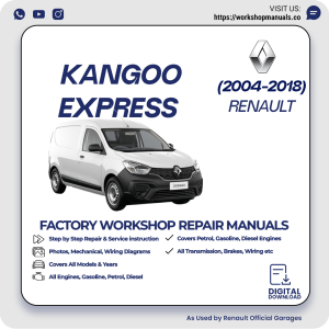 Renault Kangoo Express Workshop Repair Manual 2004-2018 PDF Download