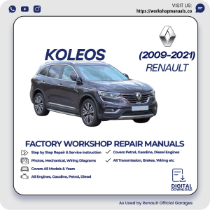 Renault Koleos Workshop Repair Manual 2009-2021 PDF Download