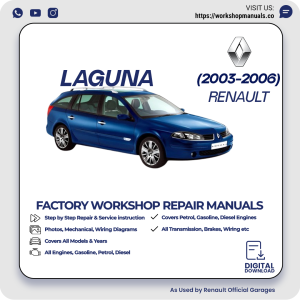 Renault Laguna Workshop Repair Manual 2003-2006 PDF Download