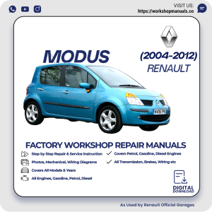 Renault Modus Workshop Repair Manual 2004-2012 PDF Download