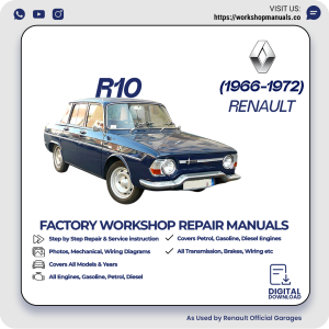 Renault R10 Workshop Repair Manual 1966-1972 PDF Download