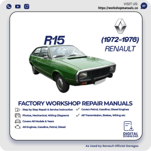 Renault R15 Workshop Repair Manual 1972-1976 PDF Download