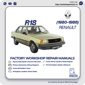Renault R18 Workshop Repair Manual 1980-1986 PDF Download