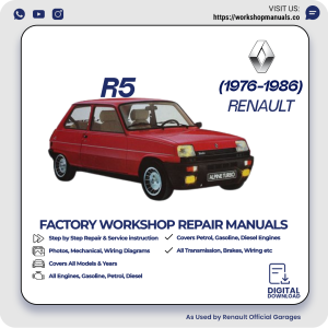 Renault R5 Workshop Repair Manual 1976-1986 PDF Download