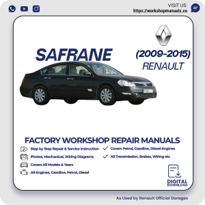 Renault Safrane Workshop Repair Manual 2009-2015 PDF Download