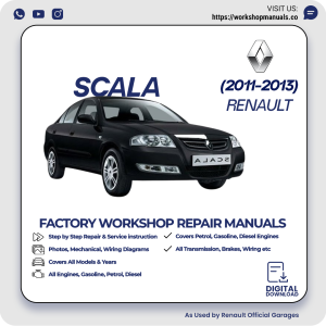 Renault Scala Workshop Repair Manual 2011-2013 PDF Download