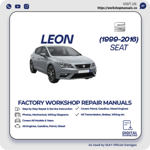 SEAT Leon Workshop Manual 1999-2016 PDF Download