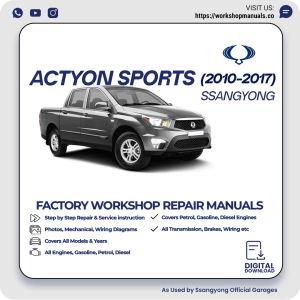SsangYong Actyon Sports Workshop Manual 2010-2017 PDF Download